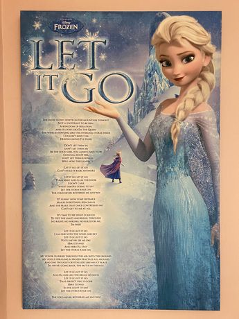 Bardzo duży obraz z Elzą - Disney Frozen 89cm x  60cm
