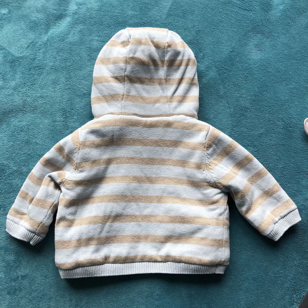 Bluza niemowlęca z futerkiem rozmiar 0-3 miesiące