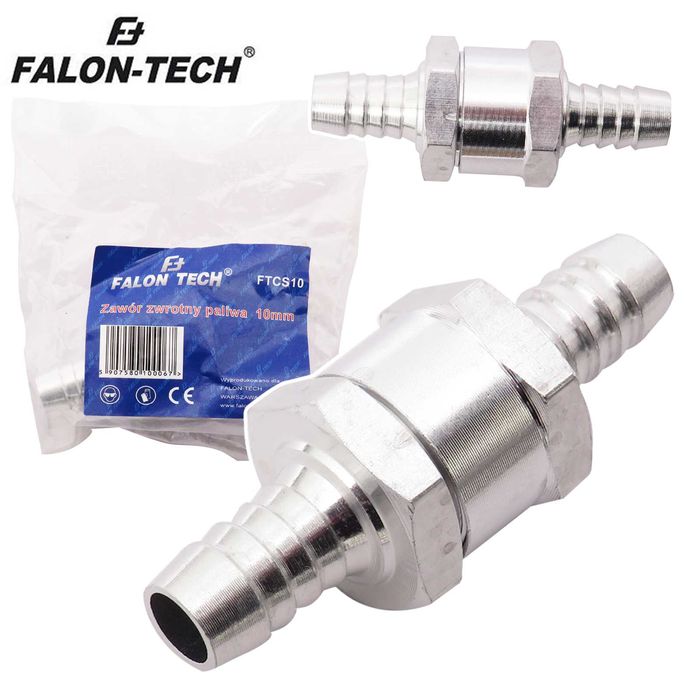 FALON TECH Zawór Zwrotny Kierunkowy Paliw Paliwowy 10mm Metal