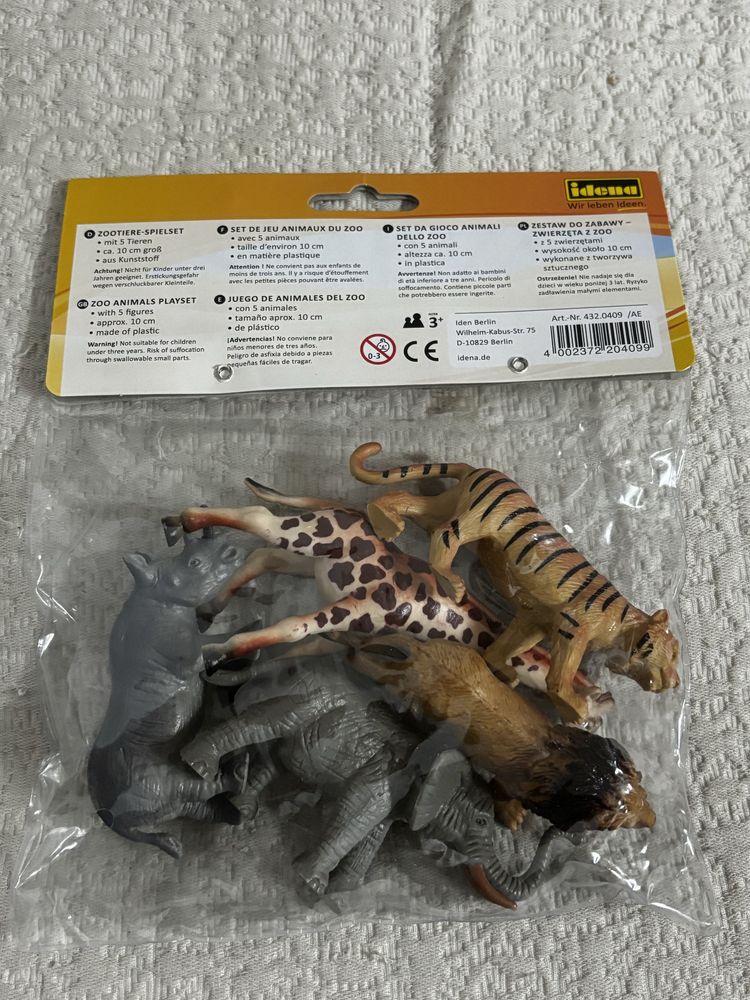 5 Figuras animais Zoológico Idena Novo
