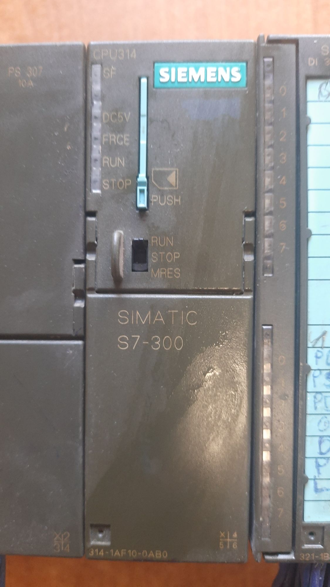 PLC SIMATIC S7-300 CPU314 + 3x 32DI + 2x 32DO