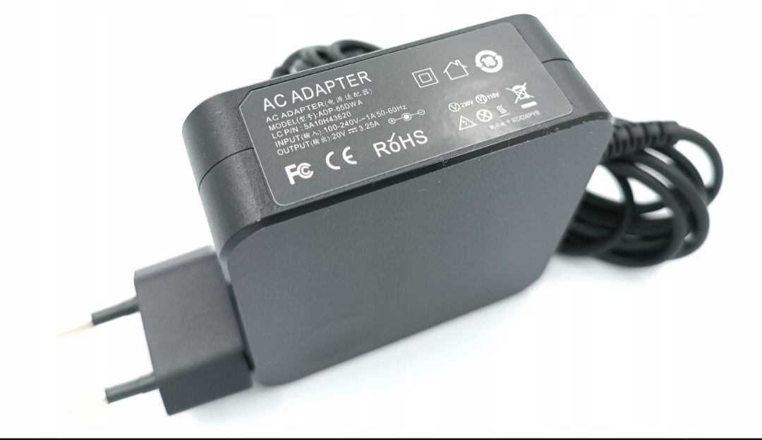 Zasilacz Ładowarka do LENOVO 65W 20V 3.25A wtyk 4.0-1.7mm