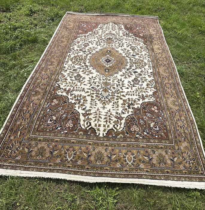 Duży ręcznie tkany dywan perski wełniany typu Indo Mir  358x250cm