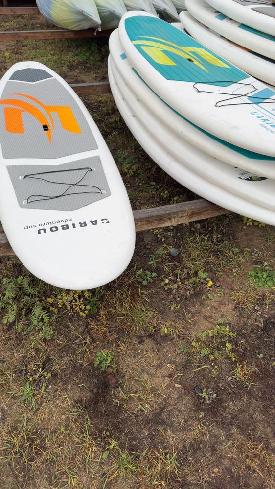 Deska SUP Caribou 10’1 sztywna PE+PU z wiosłem- użwana 1 sezon