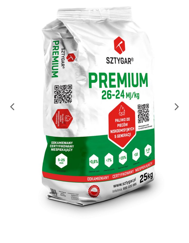 PROMOCJA -50zł/-100zł SZTYGAR Groszek Plus Premium (dawniej ekogroszek