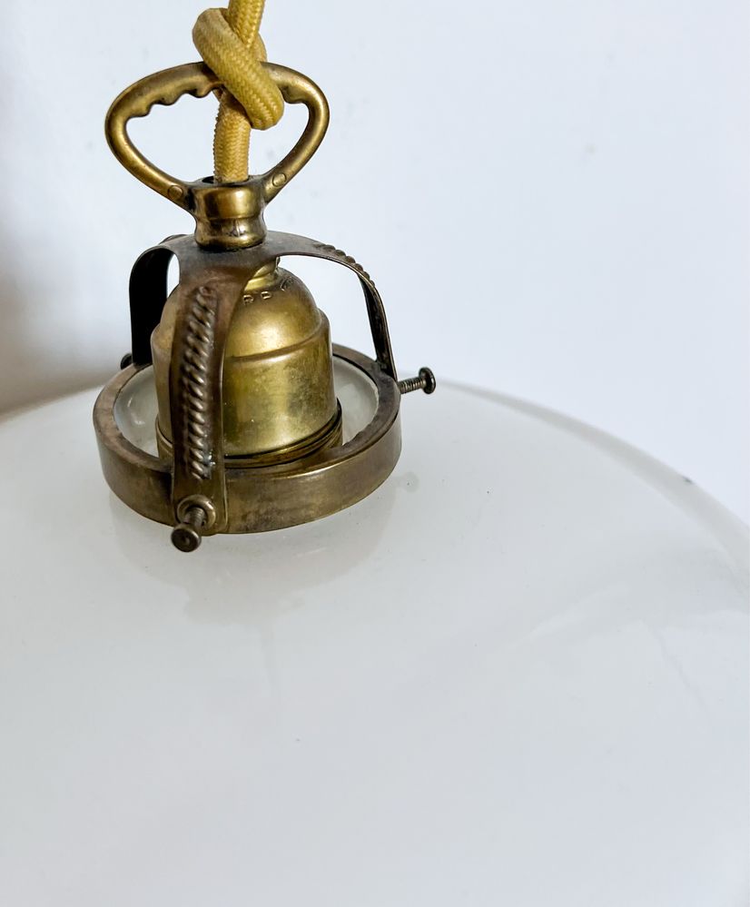 Lampa wisząca ceramiczna z przeciwwagą Holenderska Vintage 1960