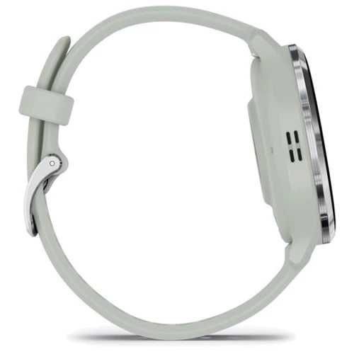 Garmin Venu 3S Silver S. Steel Bezel w. Sage Gray Case and S. Band