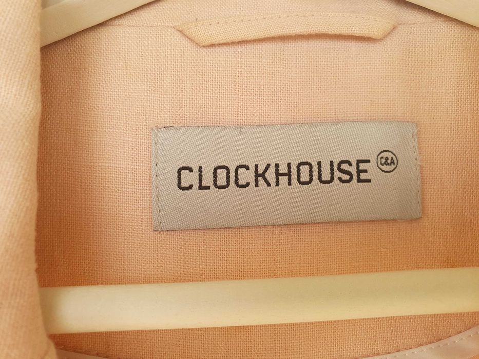 Marynarka z lnu, żakiet na podszewce, ClockHouse, roz. 38/M