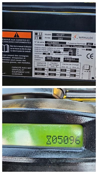 Wózek widłowy HYSTER H3.5FT 4sekcje LPG 5096h Gwarancja transport 3.5t