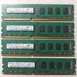Samsung 16GB (4x4GB) DDR3, 2Rx8 PC3-12800U M378B5273CH0-CK0