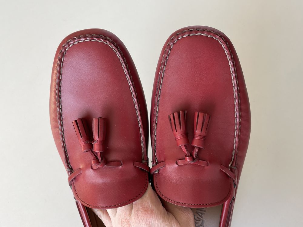 Salvatore Ferragamo шкіряні лофери р. 43 оригінал
