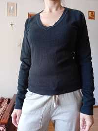 sweter czarny cienki 38