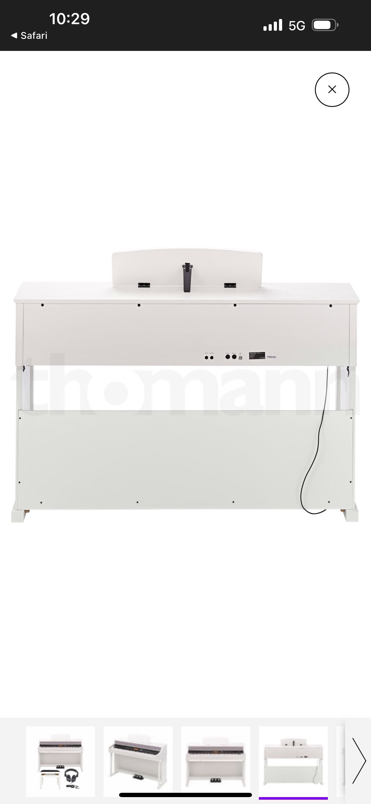Piano branco thomann dp-95 WH