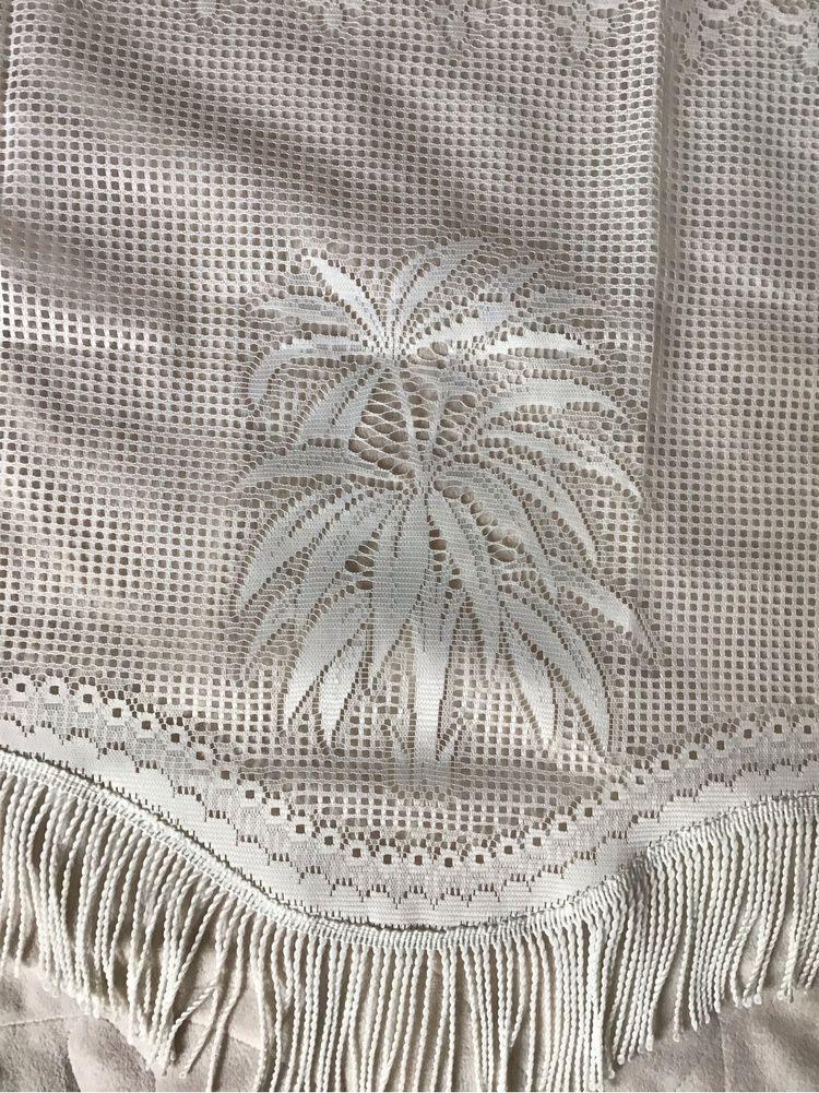 Lambrekin firanka z frędzlami. Handmade