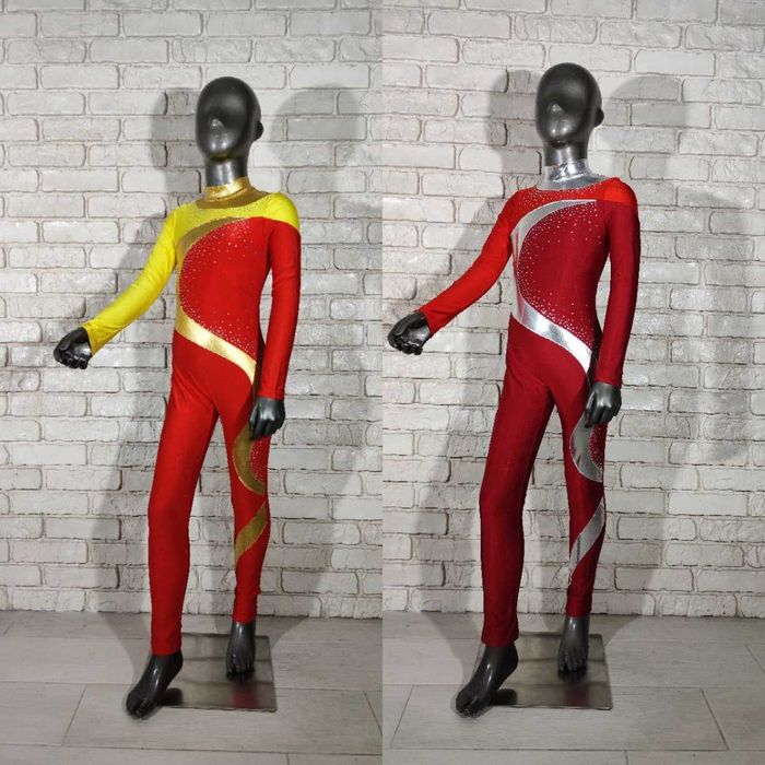 Комбінезон гімнастика зі стразами. Комбинезон трико гимнастика 122-164