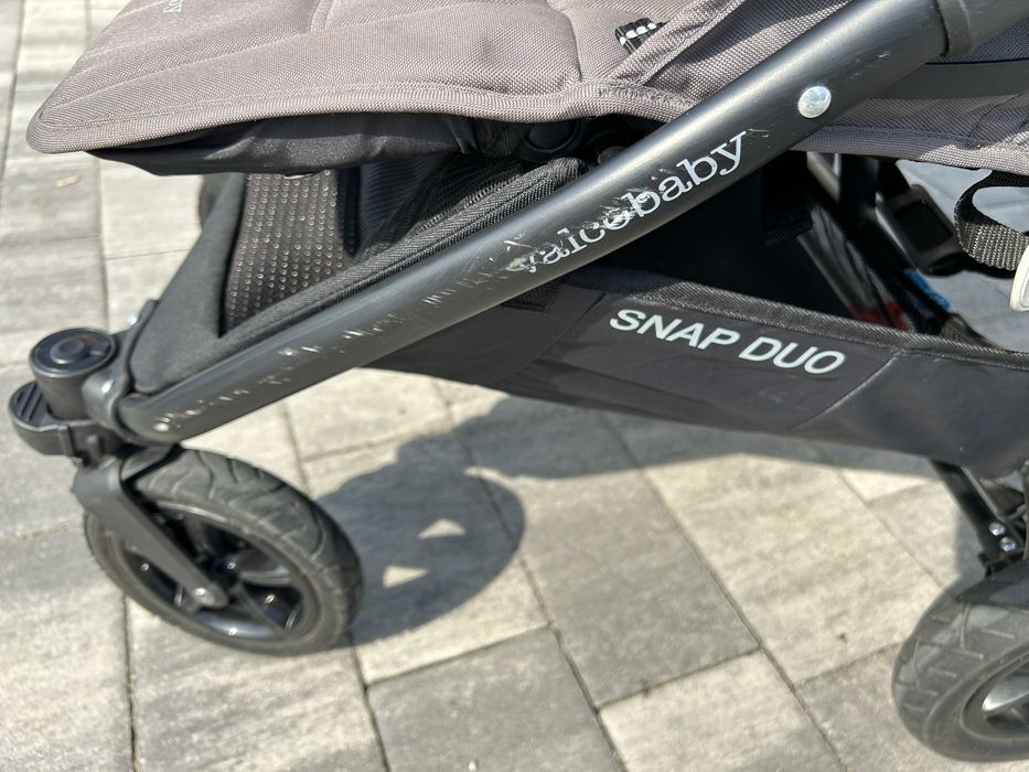 wózek bliźniaczy Valco Snap Duo | szary (dove grey)