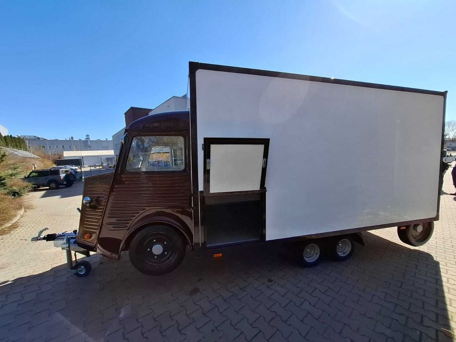 Przyczepa foodtruck retro HY - spożywcza, sklep mobilny - PRODUCENT