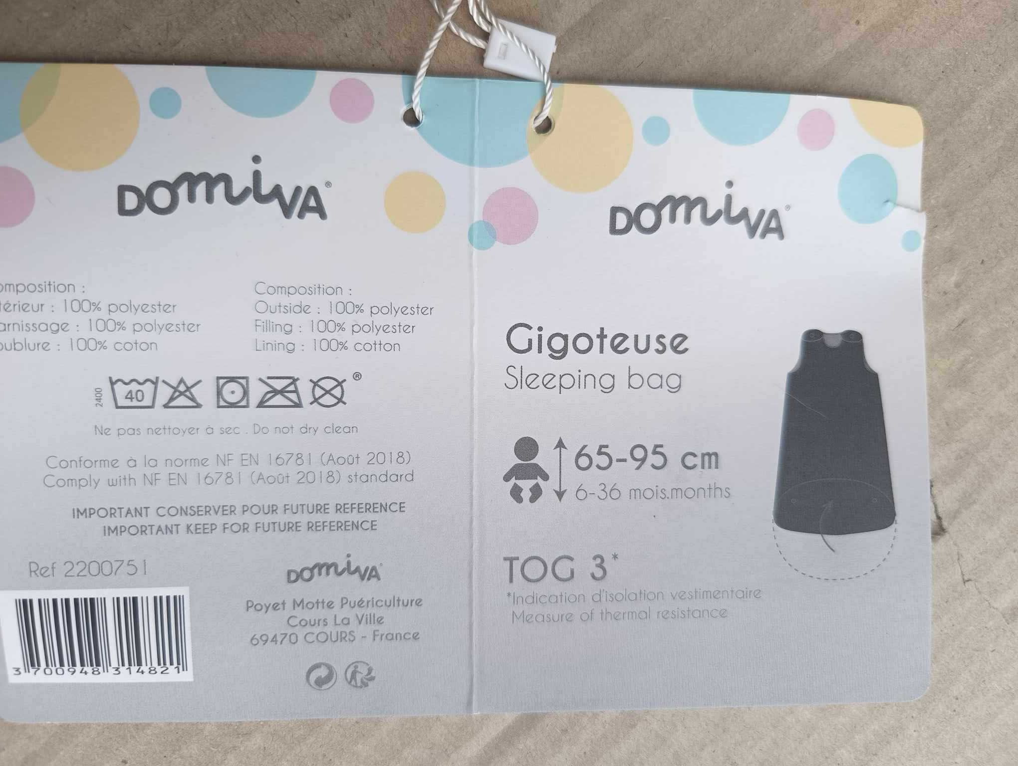 Lapinou śpiworek niemowlęcy do spania TOG3, 65-95 cm 6-36msc nowy