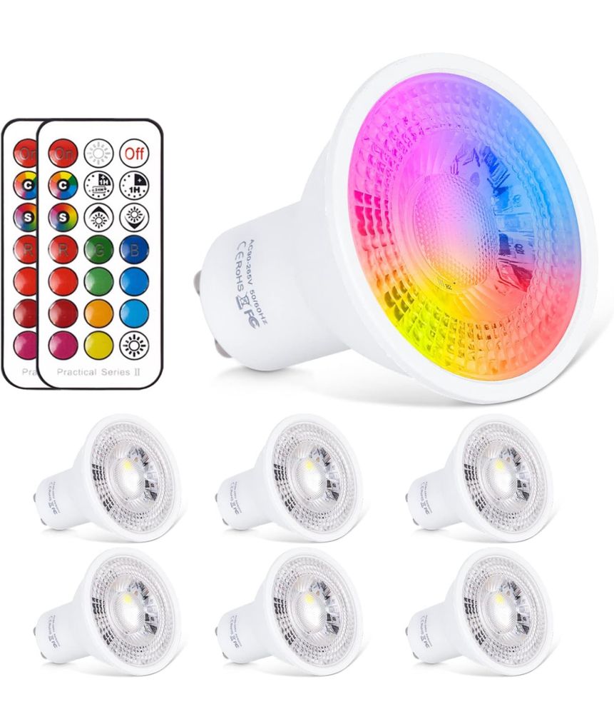 ChangM Lampa LED GU10 RGB + ciepła biel, zmiana koloru