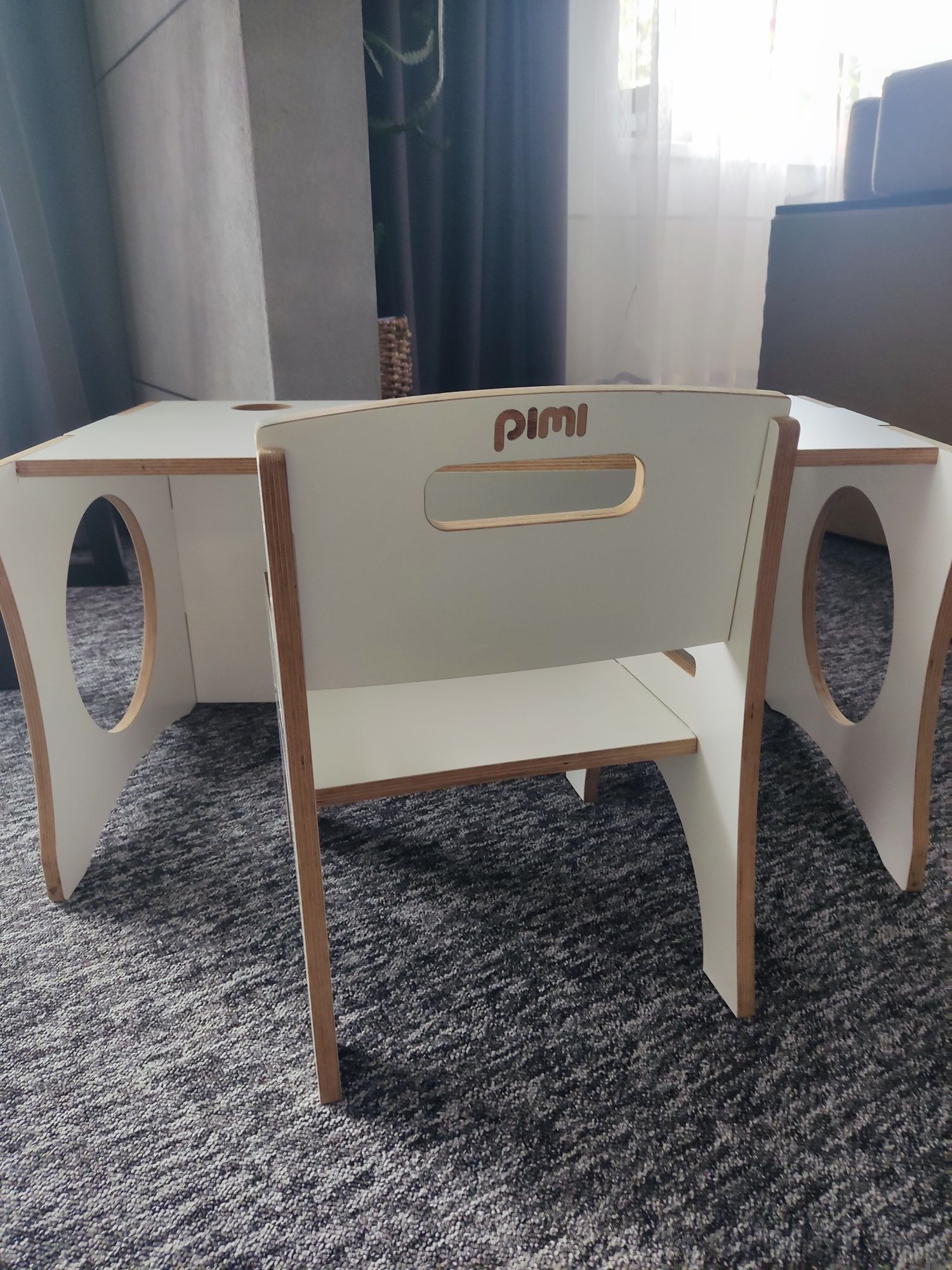Komplet biurko krzesło Pimi dla dzieci 2w1 regulowane