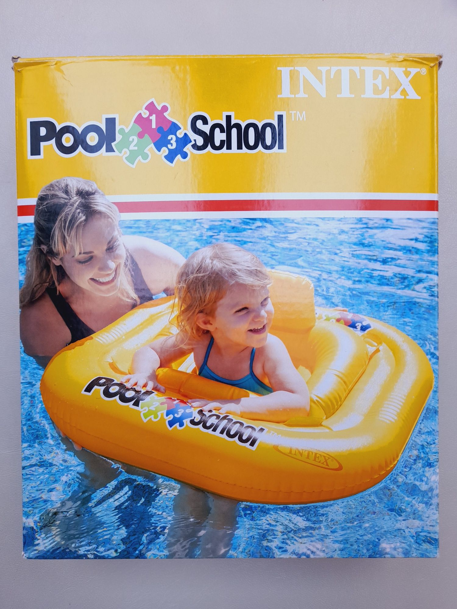 INTEX Pool School Kółko do pływania z siedziskiem