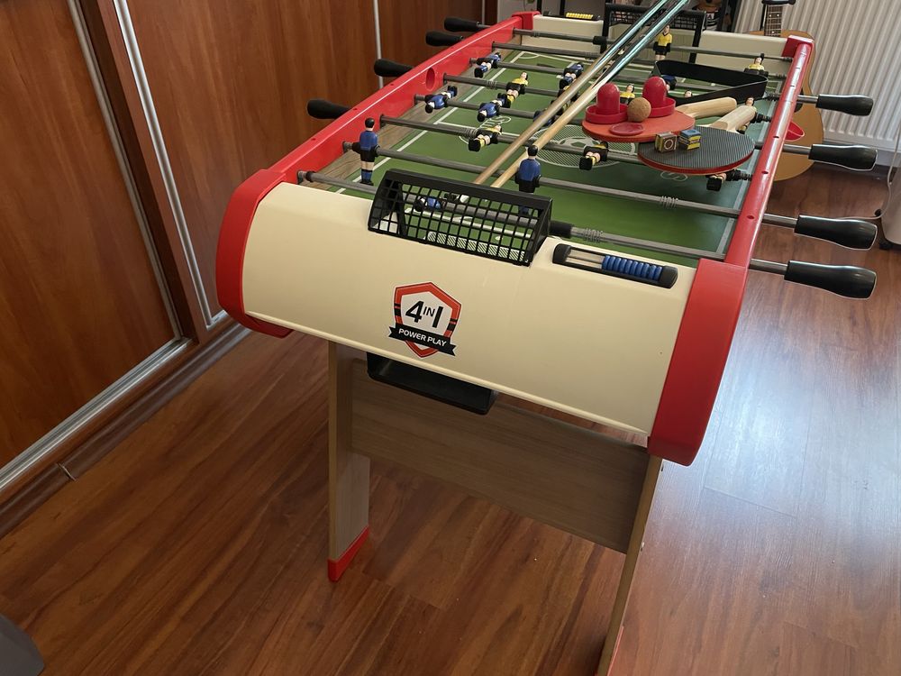 Stół SMOBY 4in1 piłkarzyki bilard ping-pong, hokej