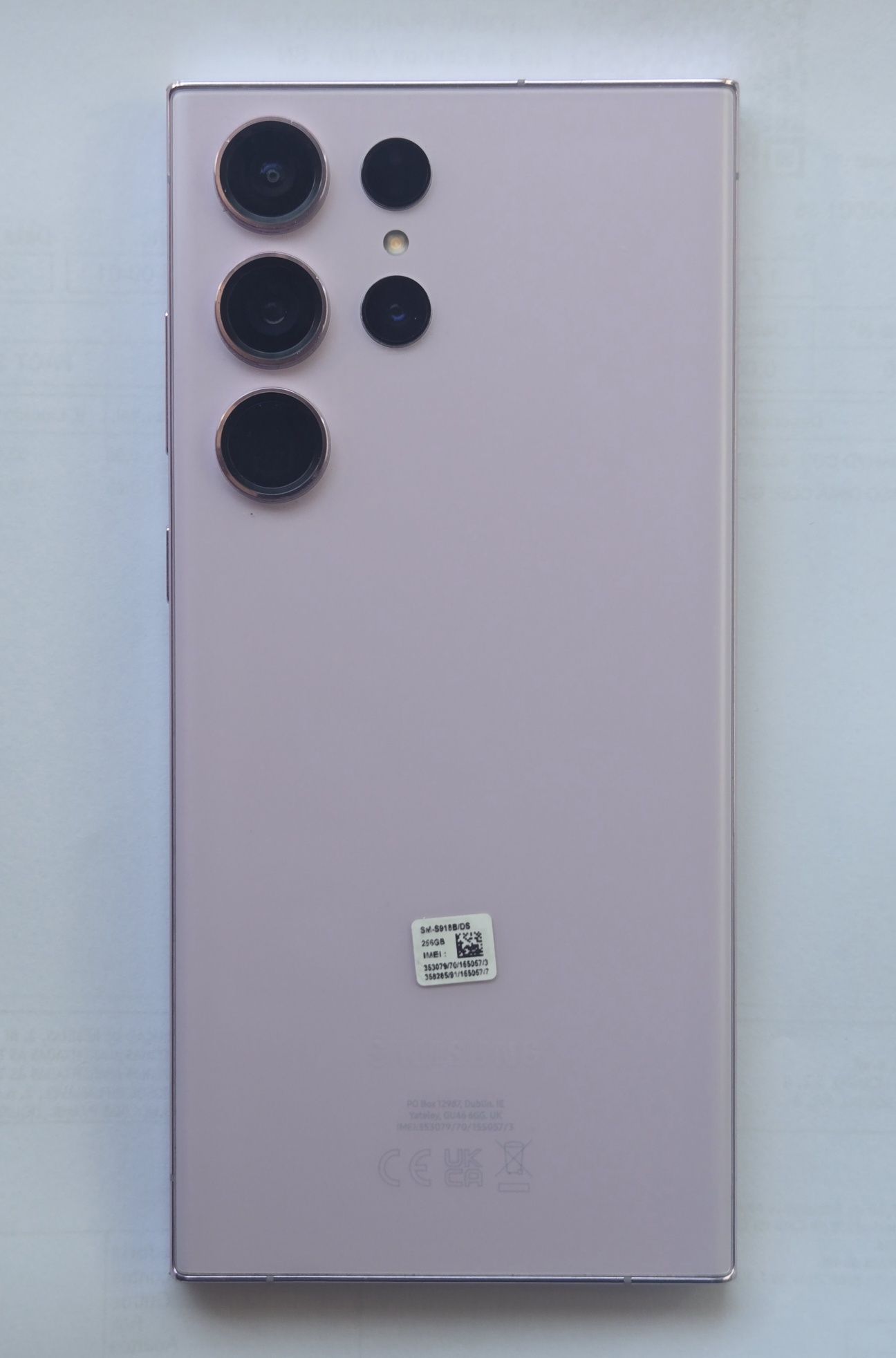 Samsung Galaxy s23 ultra lilás