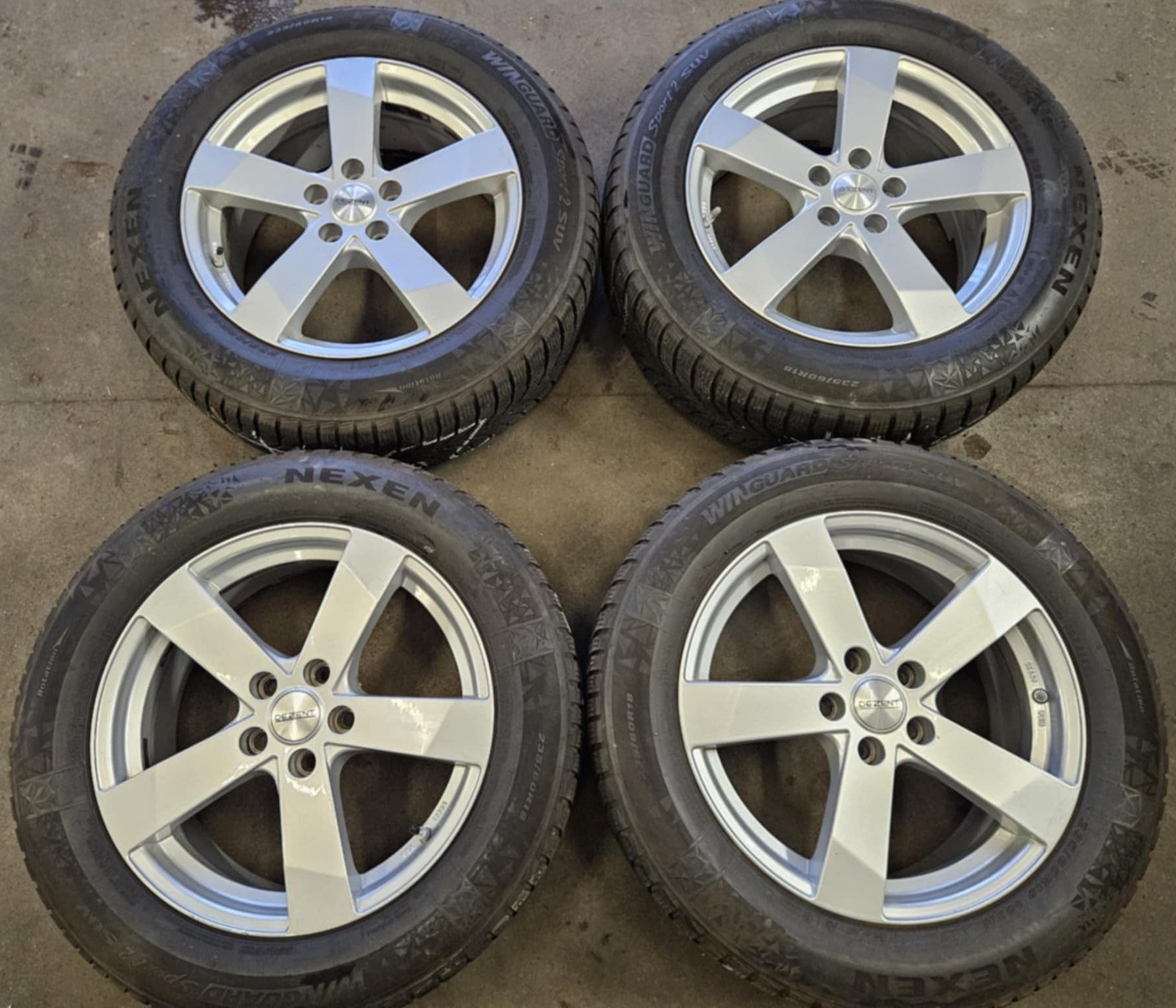 4x Felgi używane DEZENT TD 18 5x114,3 ET50 Hyundai / Kia / Mazda