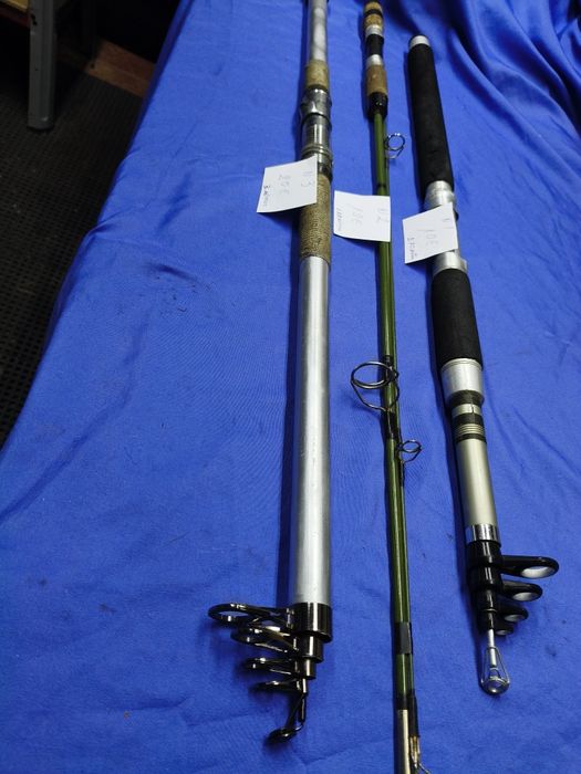 Vendo estas canas de pesca os preços estão marcados nas canas