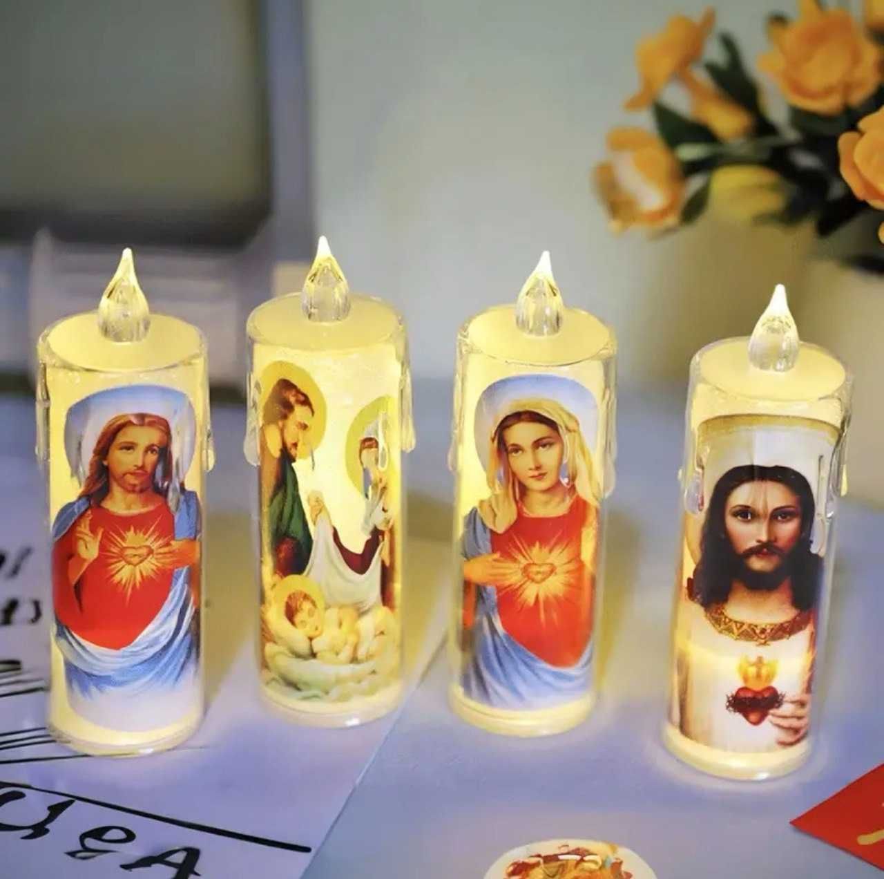 Свічка релігійна Led лампа світлодіодна молитовна
