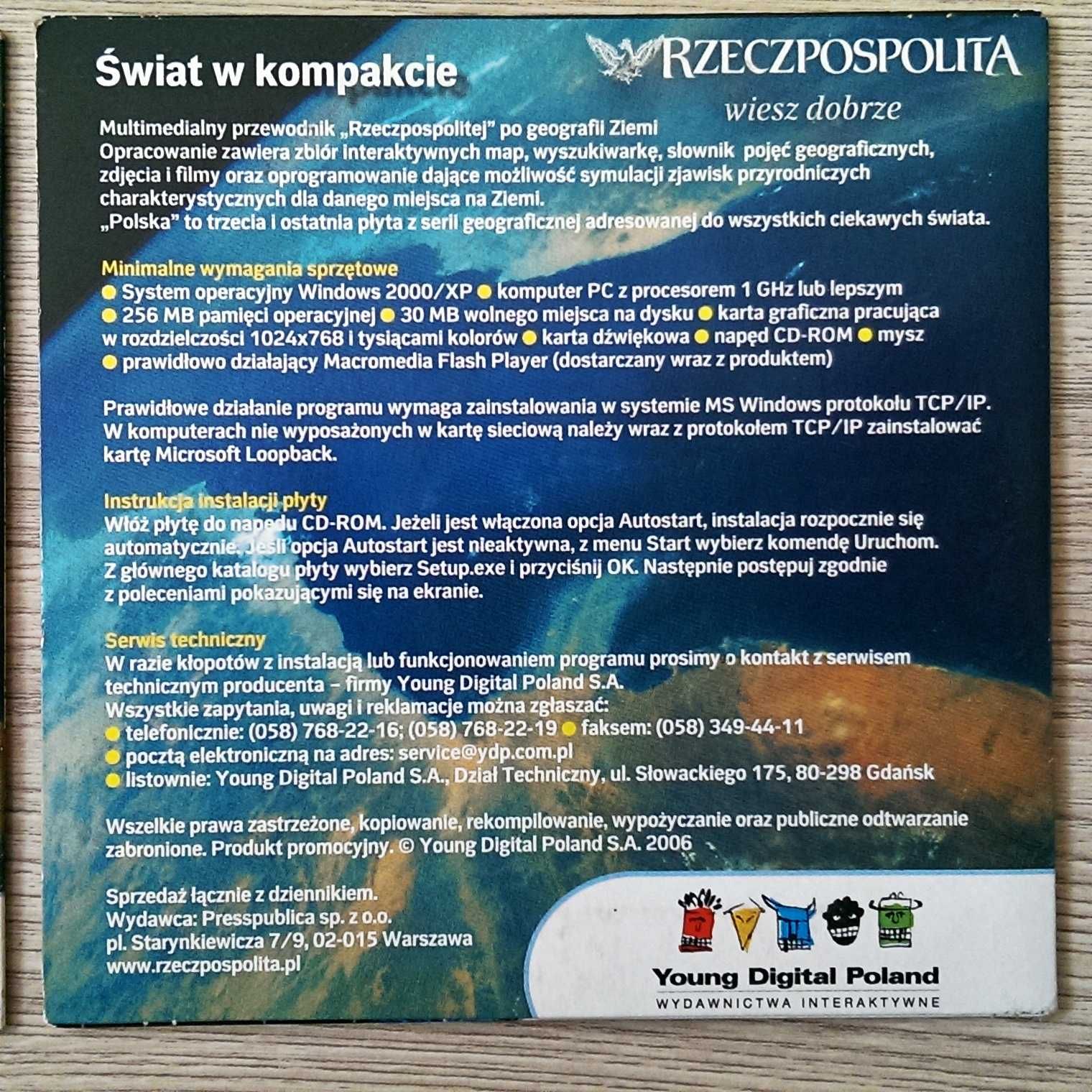 Płyty CD Świat w kompakcie Rzeczpospolita geografia Ziemi
