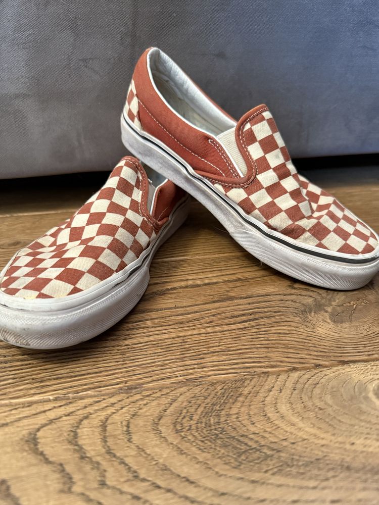 Vans old skool, trampki czerwona kratka, rozmiar 37