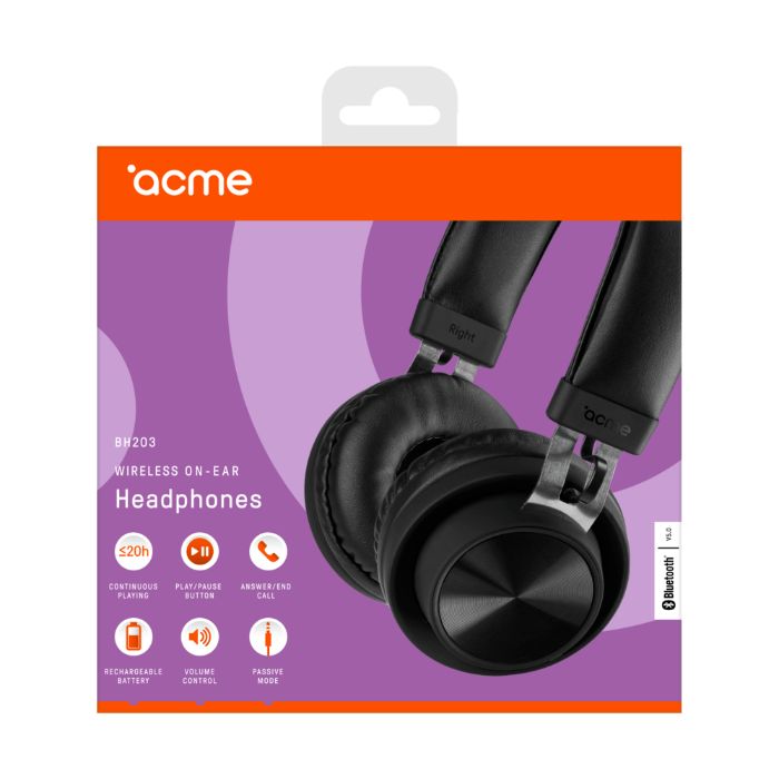 Новые беспроводные наушники Acme BH203 Bluetooth on-ear