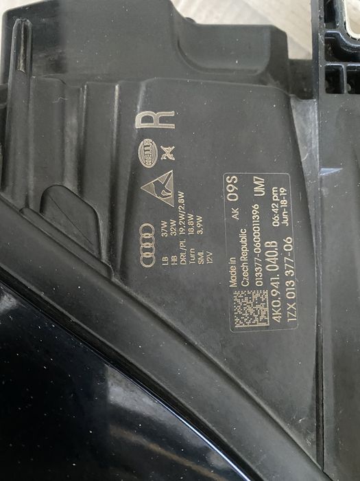 Фара права Audi A6 C8 4k full led 2018-2024