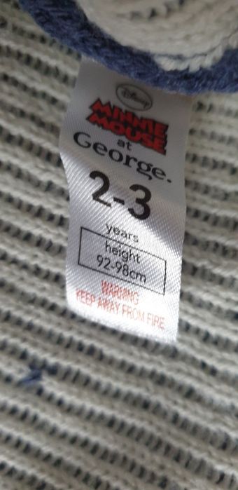 Sukienka Minnie Mouse r.92/98 Ciepła