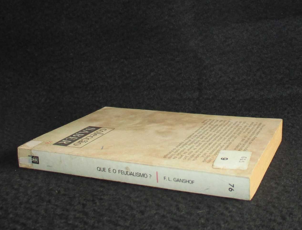 Livro O que é o Feudalismo? Ganshof Colecção Saber
