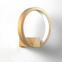 2x Kinkiet w kolorze złota Tomasucci Ring, 15 cm