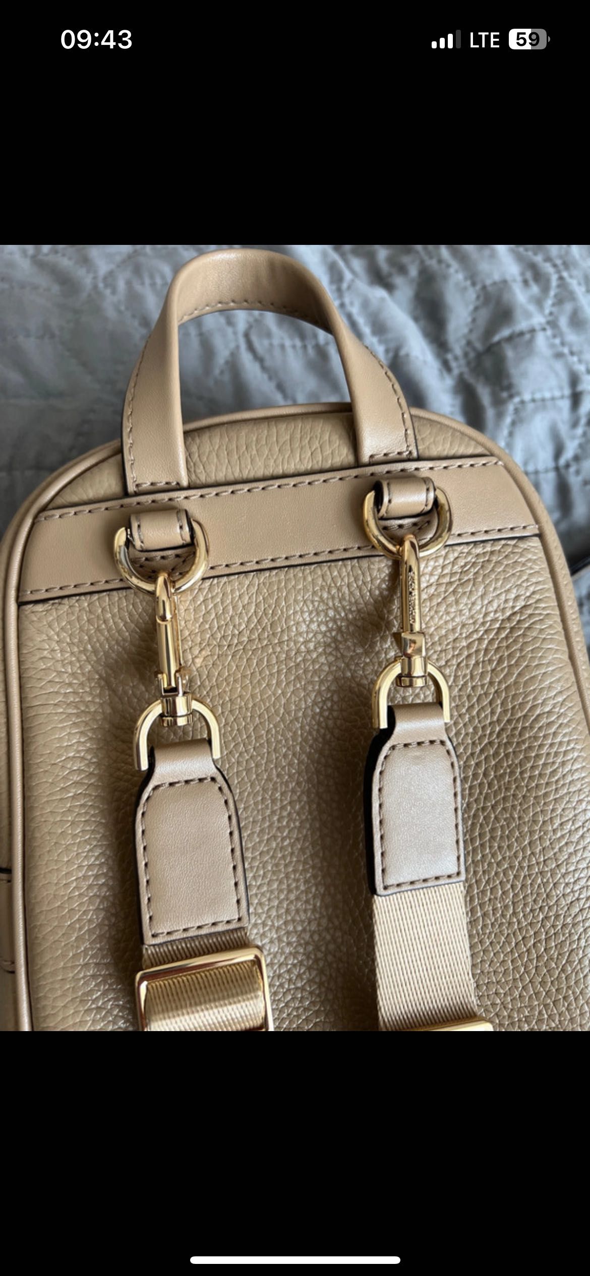 Plecak Michael  Kors  bezowy mały