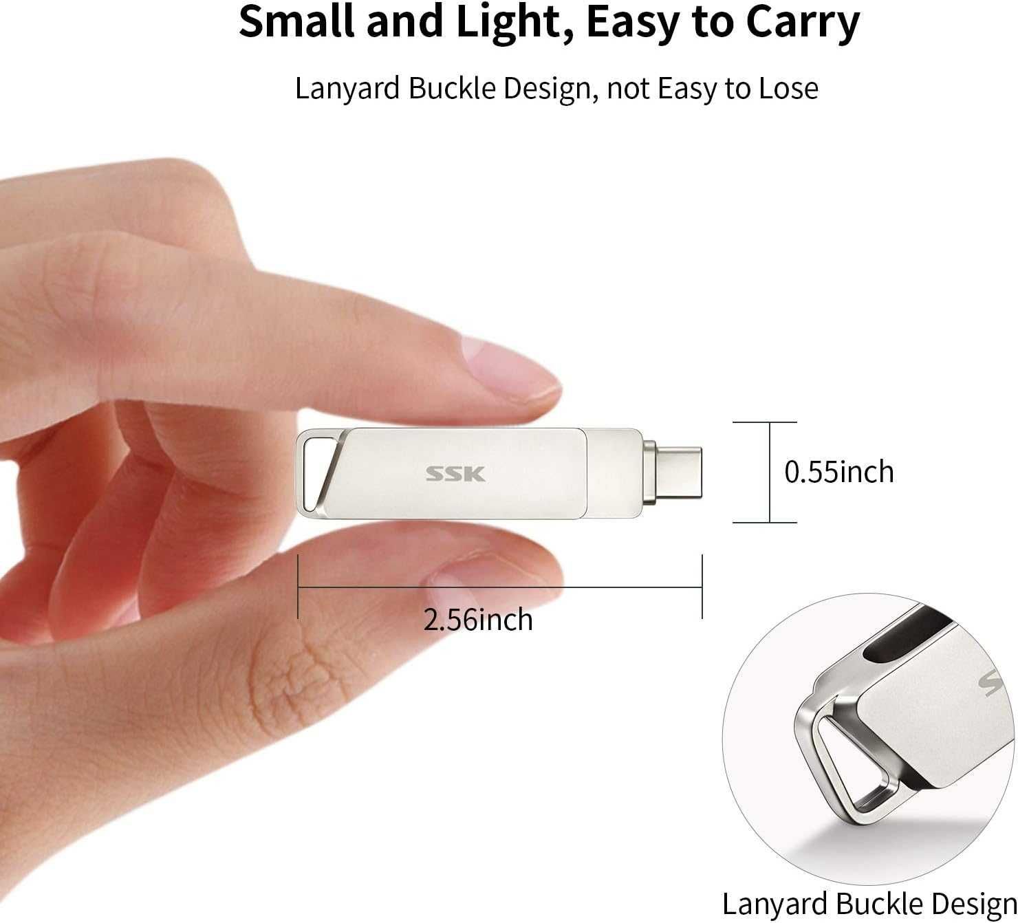 Pendrive USB C 116 GB złącze 2 w 1 typ C + USB powystawowy NOWY