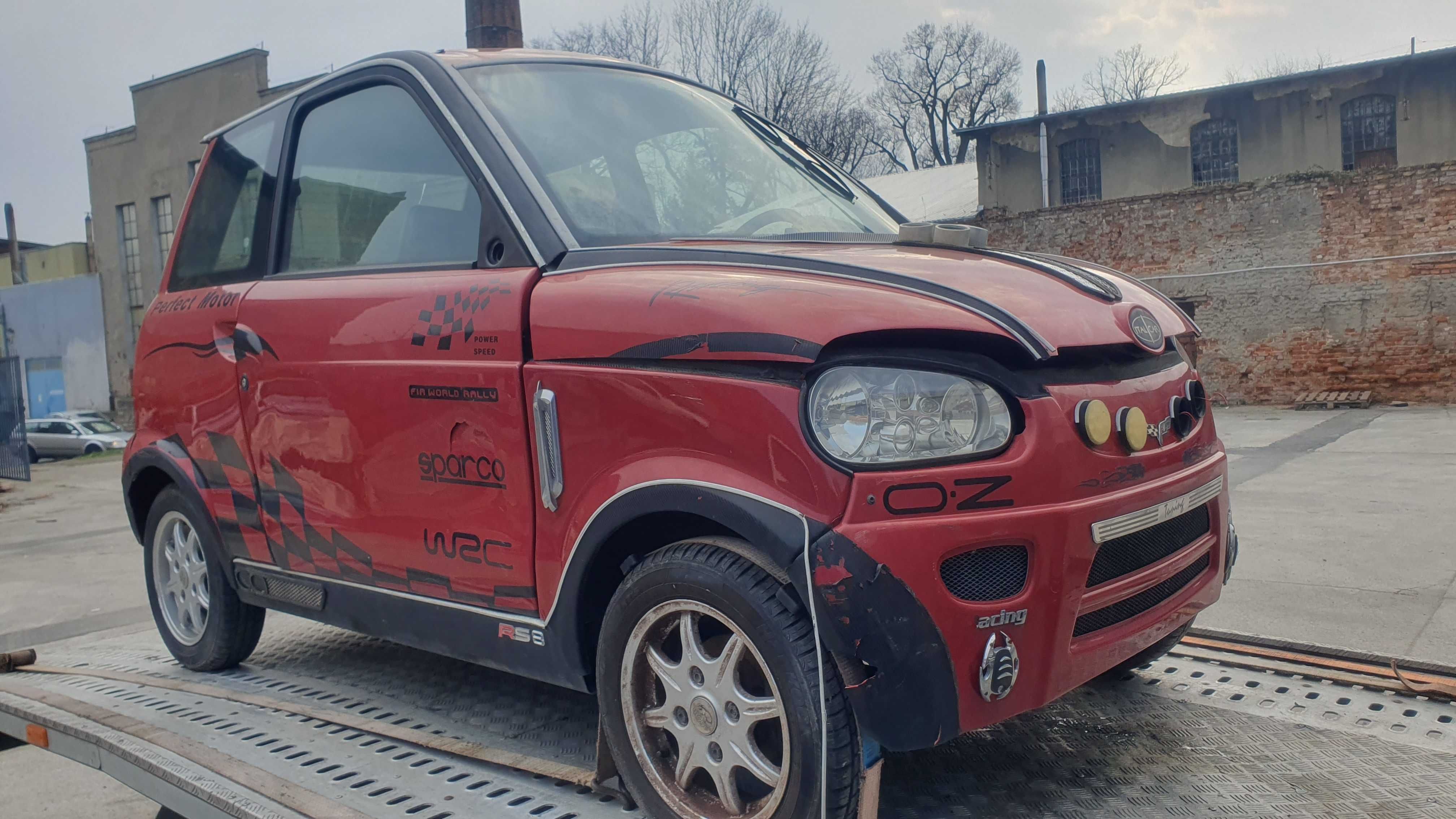 Italcar Greclav Eke, bez prawa jazdy, uszkodzony, Microcar