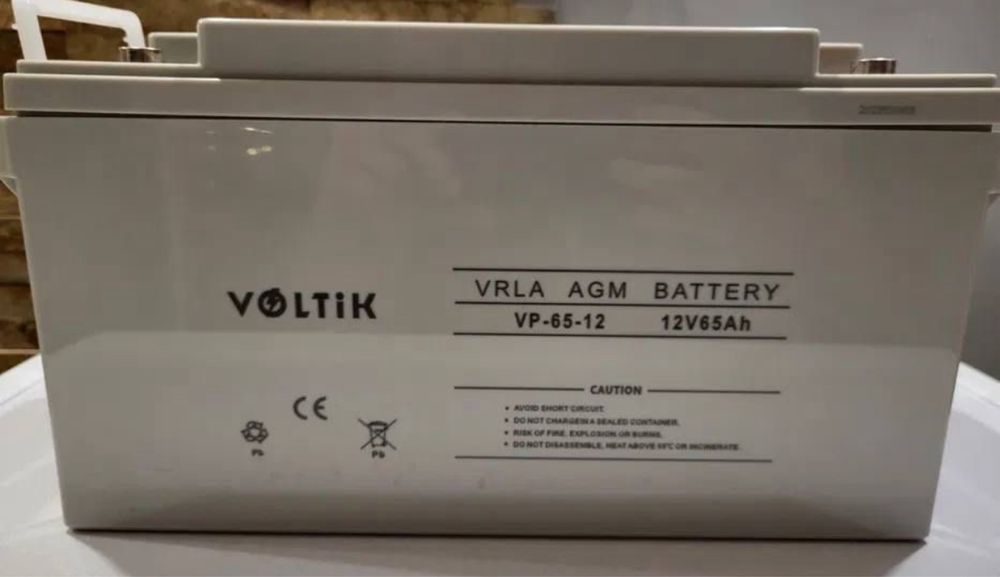 Акумулятор Voltik Agm. 65Ah. 130Ah. ДБЖ. Voltik. Гель. Акумулятор