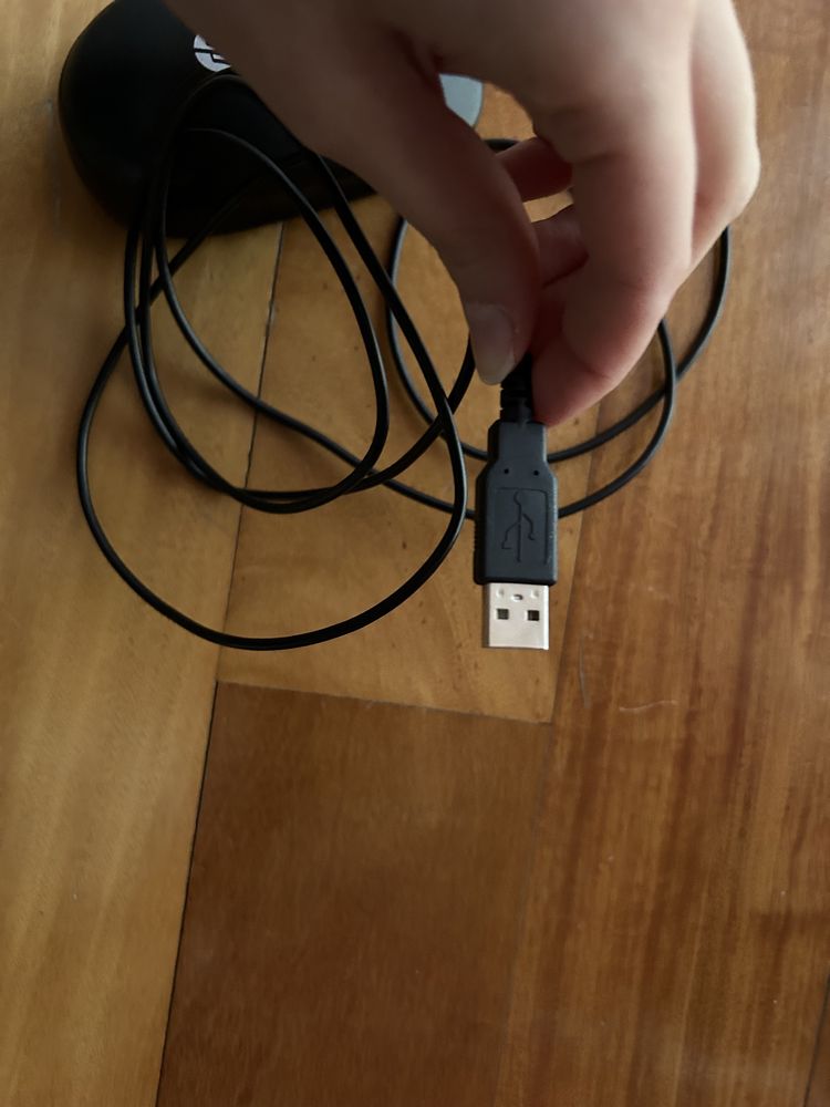 Rato HP com cabo usb