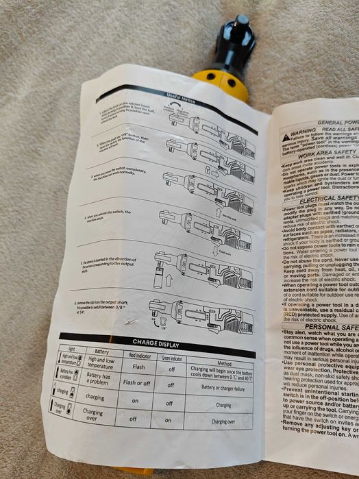 Elektryczny klucz zapadkowy 3/8 "wkrętarka bezprzewodowa 220n