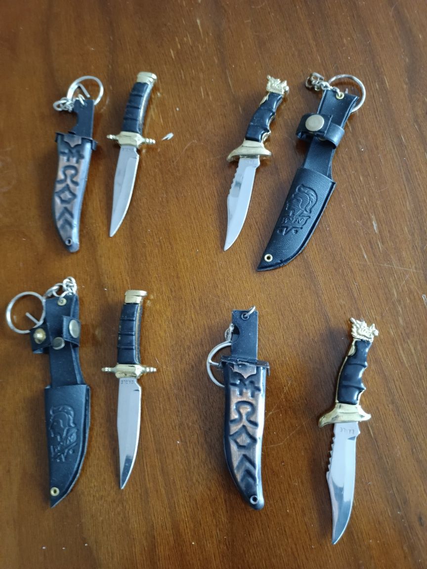Kolekcja Vintage nóż bagnet 4 sztuki breloków do kluczy