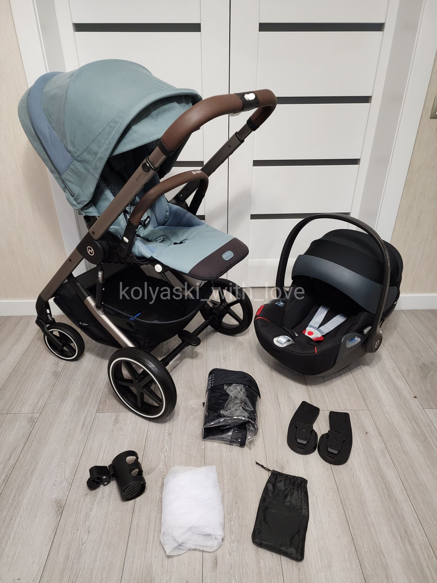 Cybex Balios S Lux Sky Blue + автокрісло Cloud Z i-size Сайбекс Баліос