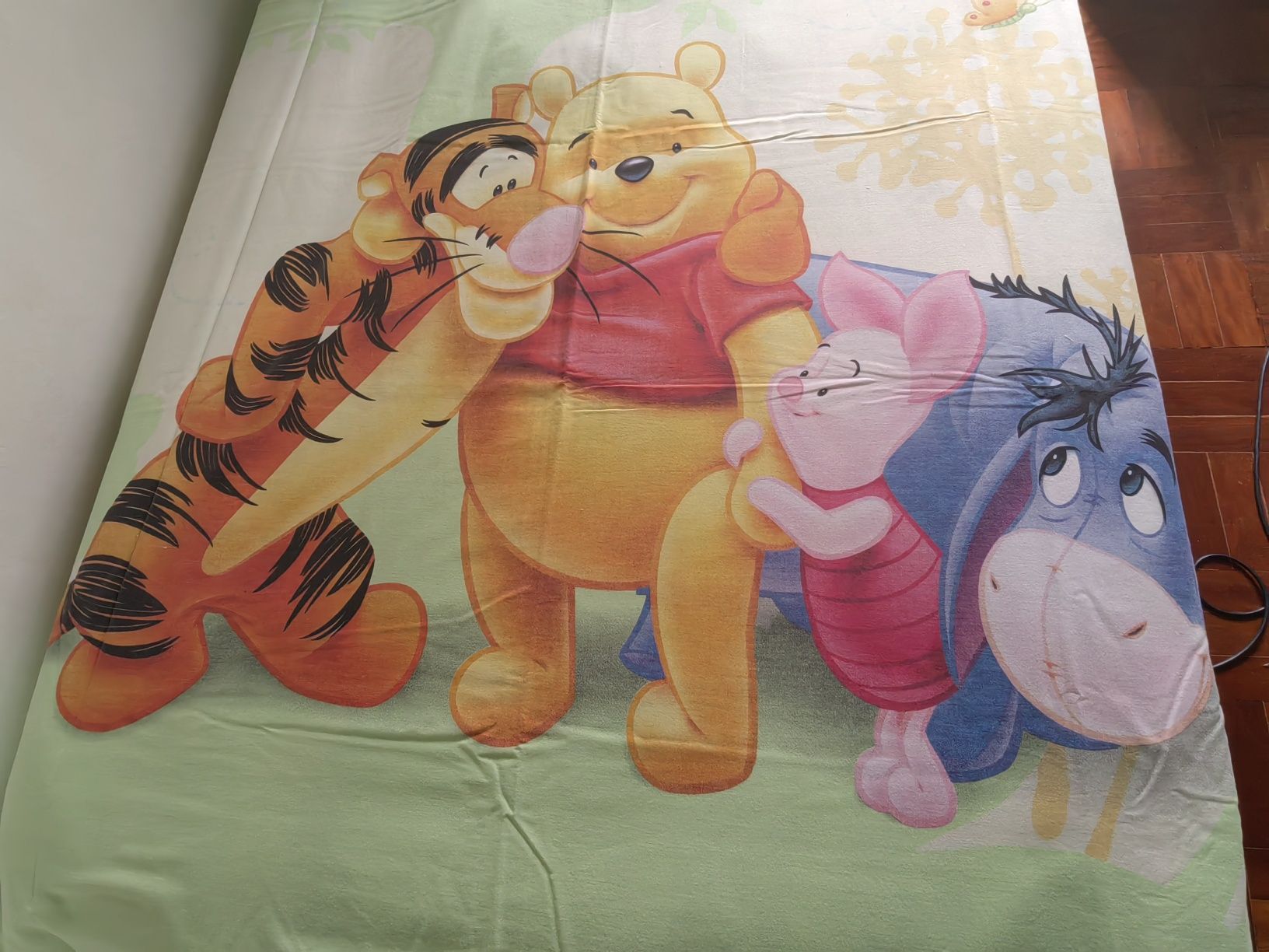 Capa edredão Winnie the Pooh, 145x210, algodão, criança