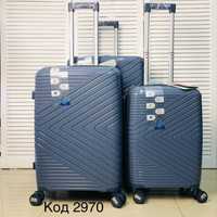 Чемодан валіза блакитний розмір Л