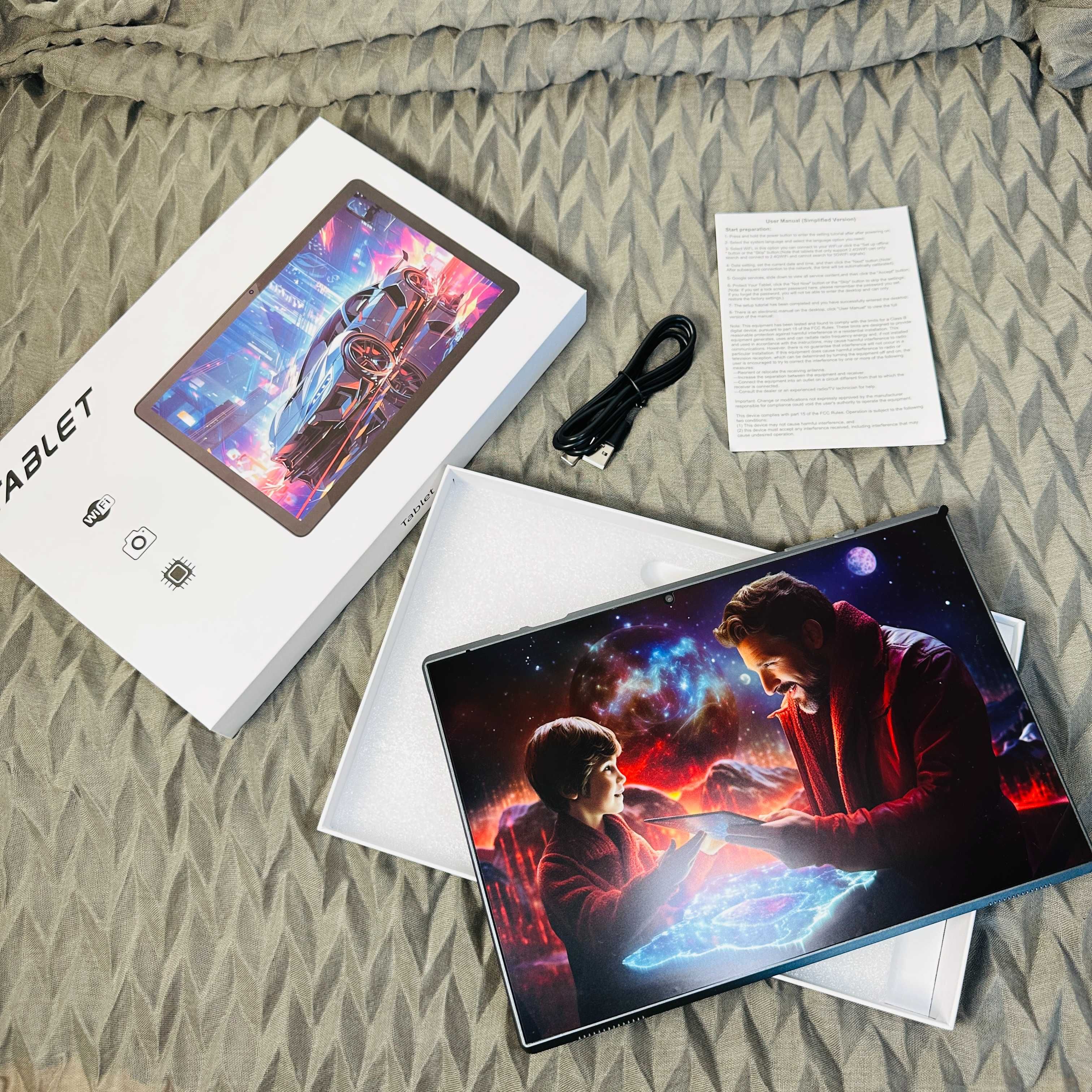 Дитячий планшет для мультиків 10.1" 4/32Gb Android 12 6000 mAh Wi-Fi