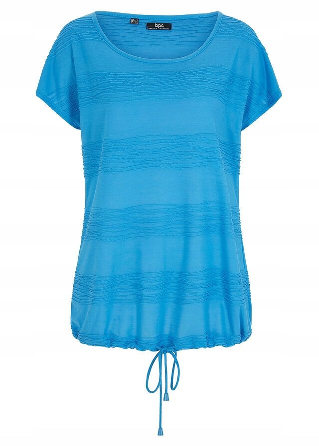 B.P.C t-shirt strukturalny wzór niebieski r.40/42