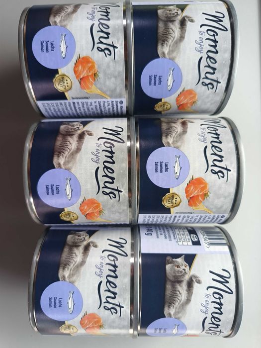 MOMENTS Adult Łosoś 6x140 g przysmak dla kotów